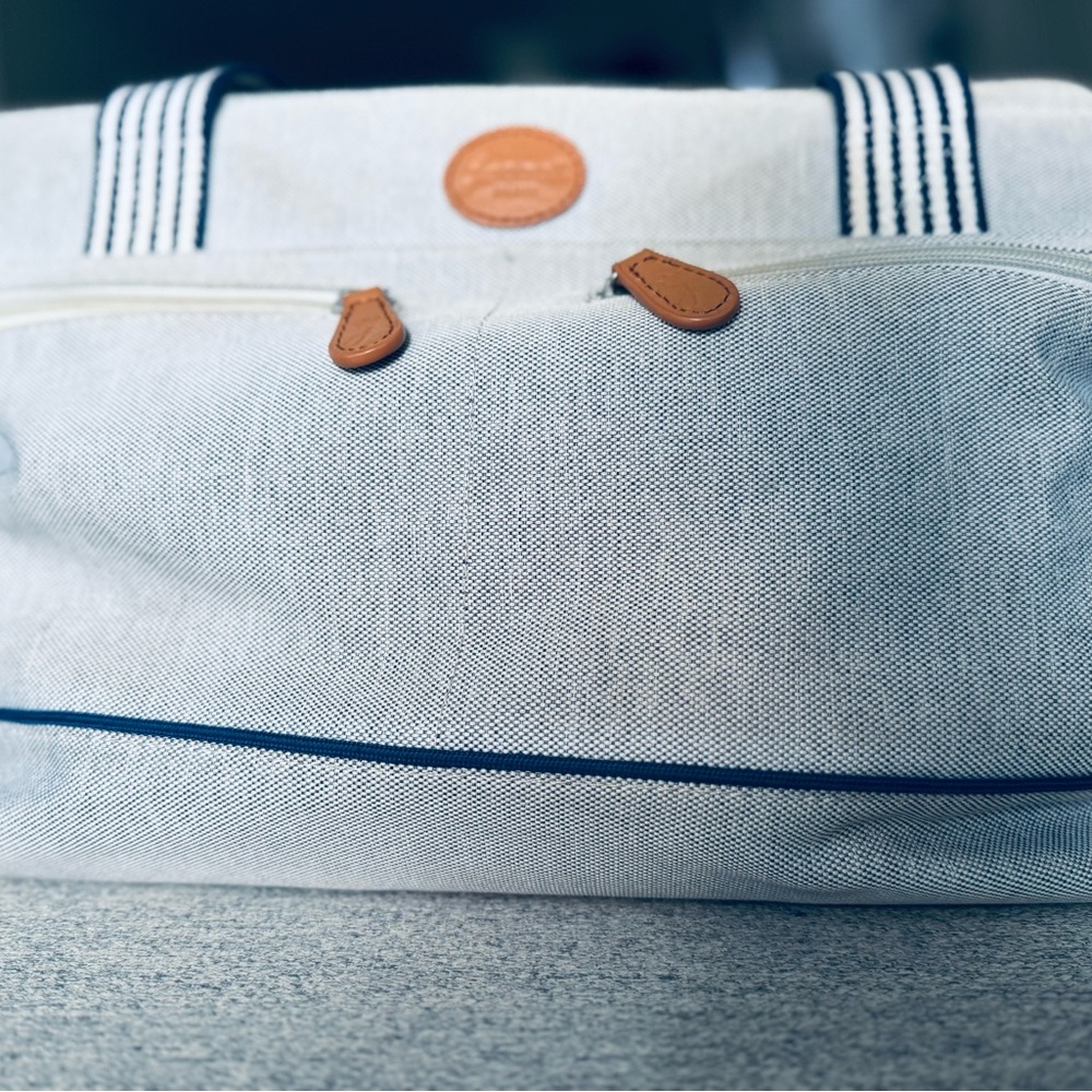 Stylish Light Blue Jacadi Diaper Bag